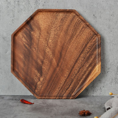 Bieten Sie nachhaltige natürliche Holzgeschirr und Servierteller mit traditionellem Design an