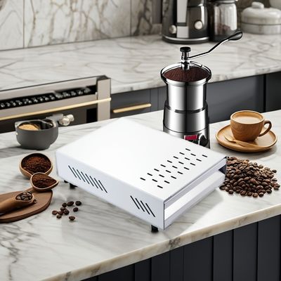 Klassiker Luxus-Stil Edelstahl-Klopfschublade für Kaffee-Tee