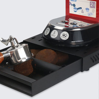 Edelstahl-Klopf-Eimer-Schublade Kaffeesatzbehälter mit Vorrat