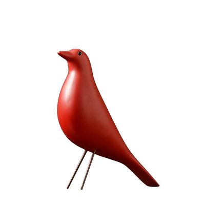 Mehrfarbige Harzverzierungen Einfaches Vogeldesign für Art Deco-Stil Wohnzimmer