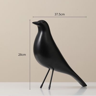 Mehrfarbige Harzverzierungen Einfaches Vogeldesign für Art Deco-Stil Wohnzimmer
