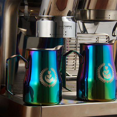 Schaummilch Funktion Edelstahl Milchkrug für Espresso 350 ml oder 500 ml Latte Pitcher