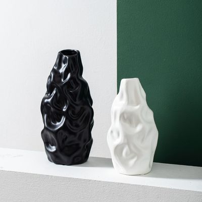 Unterglaserte moderne, kundenspezifische, silberplattierte Porzellan-Blumenvase für Hochzeitstisch oder -topf