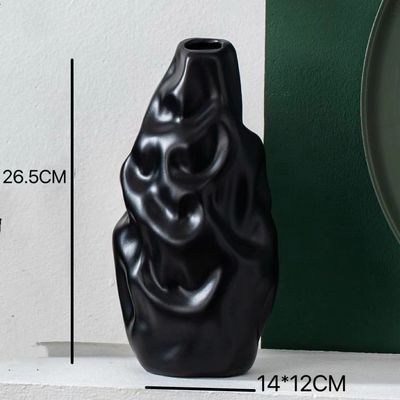 Unterglaserte moderne, kundenspezifische, silberplattierte Porzellan-Blumenvase für Hochzeitstisch oder -topf
