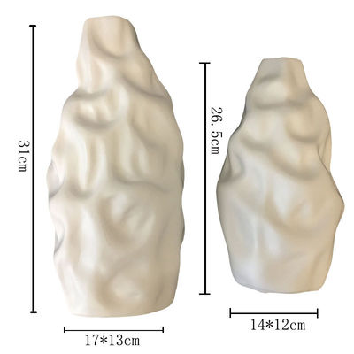 Moderne, elegante, silberplattierte, Art Deco-Porzellan-Blumenvase für Innenarchitektur