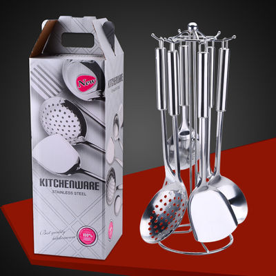 Küchengerät Set 8 Stück Silber Edelstahl Besteck für Restaurant und Hochzeit