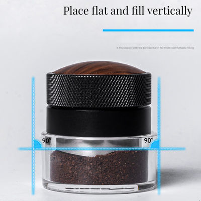 Barista Kaffee-Tamper 51mm 53mm 58.35mm Edelstahl mit Walnussholzkappe Espresso-Werkzeuge