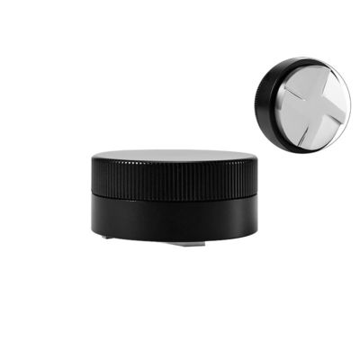 Restaurant.Home.Coffee Espresso aus Edelstahl mit Walnussholzkappe Größe 58mm