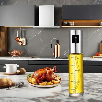2024 Glas BBQ Grill Flasche Set Küchengeräte mit Olivenöl Sprayer Reinigungsbürste Trichter