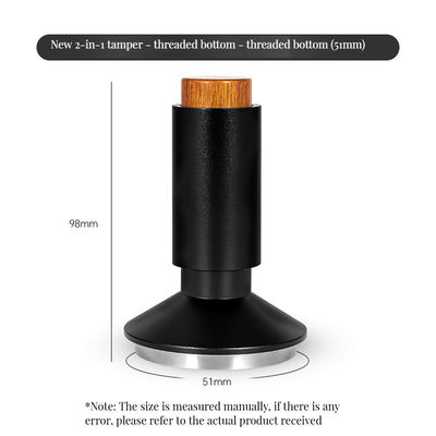 Holz 2-in-1 Kaffeemacher und Nadeldistributeur für Perfect Espresso 51mm 53mm 58mm