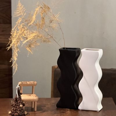 Hochzeitszimmer Dekoration Moderne weiße Keramik Vase für Wohnzimmer Esstisch Dekor