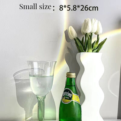 Hochzeitszimmer Dekoration Moderne weiße Keramik Vase für Wohnzimmer Esstisch Dekor