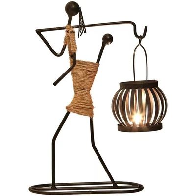 Customized Größen Romantic Silber Eisen Leuchterhalter für Weihnachten und Heimdekoration