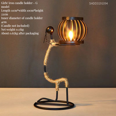 Customized Größen Romantic Silber Eisen Leuchterhalter für Weihnachten und Heimdekoration
