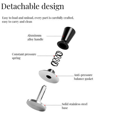 Ausrüstungssets 58mm Kaffeetäuscher mit Federlast und kalibriertem Druck Barista-Tool