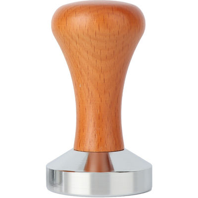 Holzgriffe 51mm 53mm 58mm Edelstahl Espresso Tamper zum Pressen von Kaffeepulver