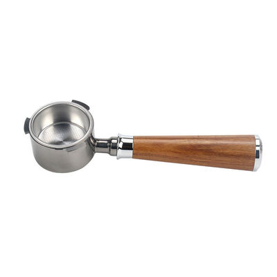 Edelstahl Holzgriff 51 mm Keramik Massivholz Espresso Portafilter für Kaffee