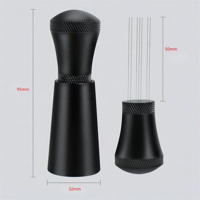 Edelstahl Espresso Nadel Verteiler Werkzeug mit keramischen Mischdispenser und Stand