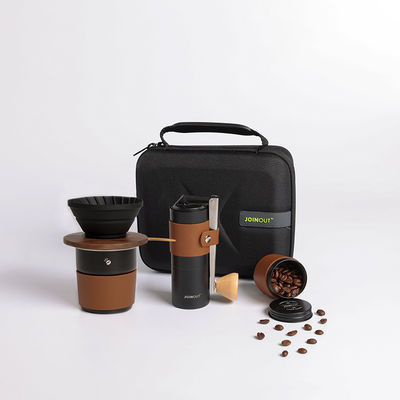 Outdoor Portable Edelstahl Manual Kaffeemühle Klassiker Outdoor Camping Reisen Brauerei Kit enthält Keramik Filter Tasse Gießen