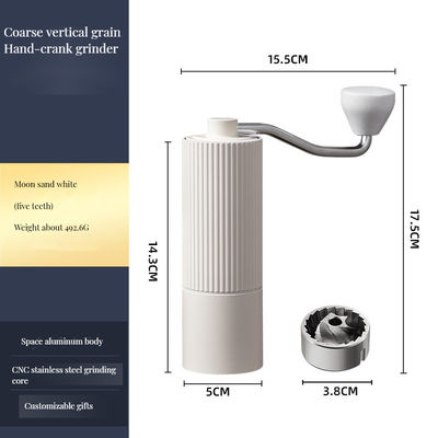 600 ml Europe Design Kabellose Manuelle Kaffeemühle aus Edelstahl mit verstellbarer Geschwindigkeit 48 mm Flat Burr