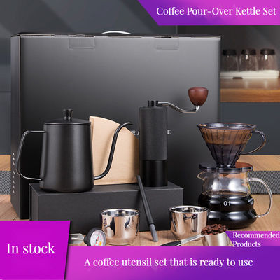 Mehrfachverwendbarer 48mm Edelstahl Flat Burr Manueller Kaffeemühle mit Deckel und Handschlagdesign