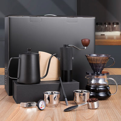 Verbessern Sie Ihr Kaffeerlebnis mit diesem Glas-Kaffee-Set und Gießen Sie über die Kaffeemaschine
