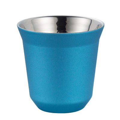 80ML Doppelschicht Edelstahl 304 Wärmedämmung Kaffeetasse Klassiker Design Stil