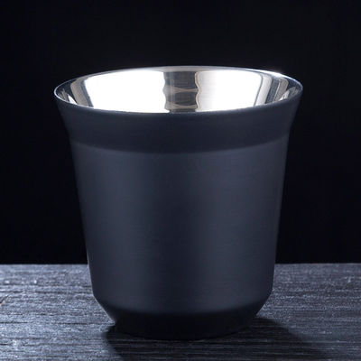 80ML Doppelschicht Edelstahl 304 Wärmedämmung Kaffeetasse Klassiker Design Stil
