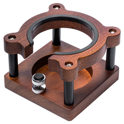 Moderner Massivholz-Tamping-Station-Organisator für Kaffee-Tee-Werkzeugstand