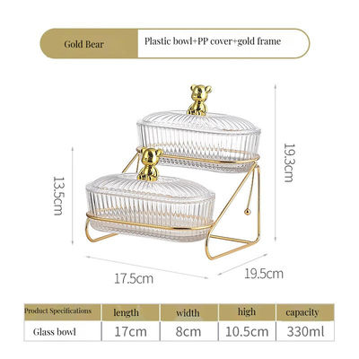 Golden Deer Minimalist Design Glasplatte Set perfekt für die Speicherung von Lebensmitteln Zurück in die Schule