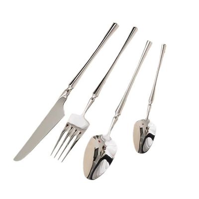 Silberware Löffel Gabel Dinnersets 24 Stück Gold Edelstahl Flatware Set für Hotels