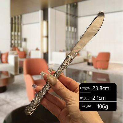 Bestek 4 Personen Edelstahl Besteck Set Elegante Gold Silberwaren für Restaurants