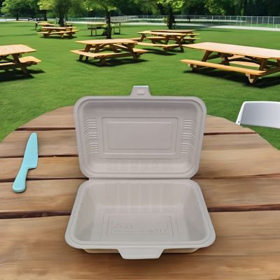 Biologisch abbaubare Einweg-Lebensmittelbehälter langlebige quadratische Kunststoff-Lunchboxen mit Deckel