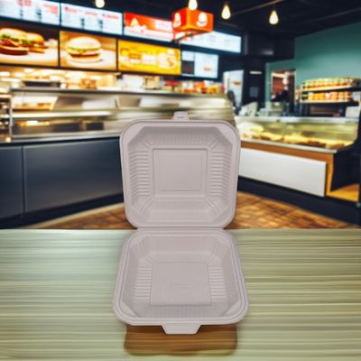 Lebensmittel-Grad Einweg-Quadrat-Kunststoff-Lunchbox mit Deckel Mikrowellen-sichere-to-go-Container