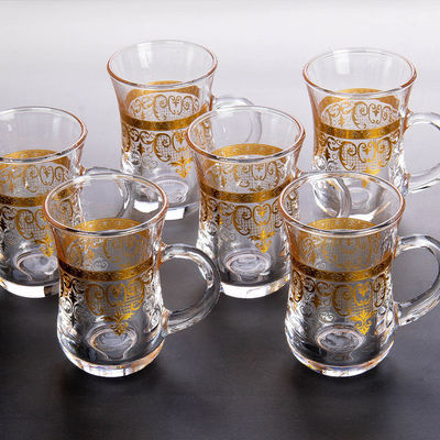 Minimalistischer Design-Stil Berg-Form-Glasbecher für Kaffee-Saft-oder Eiscreme Trinken