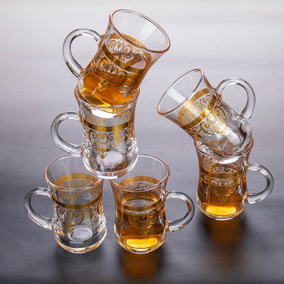 Minimalistischer Design-Stil Berg-Form-Glasbecher für Kaffee-Saft-oder Eiscreme Trinken
