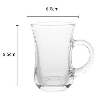 Minimalistischer Design-Stil Berg-Form-Glasbecher für Kaffee-Saft-oder Eiscreme Trinken
