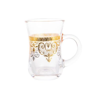 Minimalistischer Design-Stil Berg-Form-Glasbecher für Kaffee-Saft-oder Eiscreme Trinken