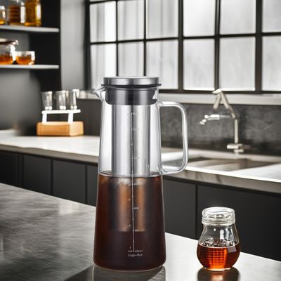 Hochtemperaturbeständige Glaswasserflasche für moderne tragbare 1L/1.4L Infusionen