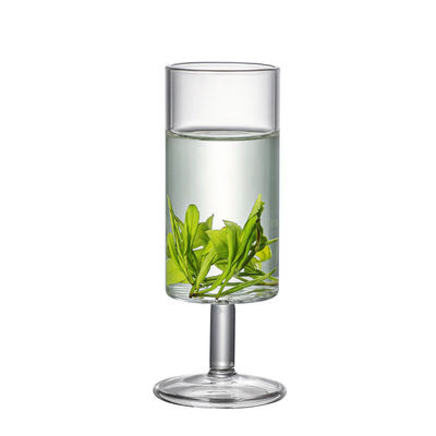 Grüner Tee Glas Hohe Gerade Zylinder Infuser Temperaturbeständig Custom Drink Cup