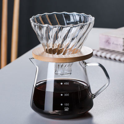 Silberner, hochtemperaturbeständiger, V-förmiger Kaffeetröpfler für Restaurant und Zuhause