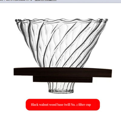 Mehrfachverwendbares Kaffeefilter V-förmiges Metallregal für Tropfhalter