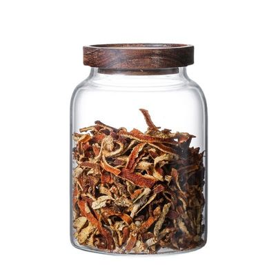 Einfache Lagerung Lösung Küche Lebensmittel Gewürzkrug mit Holzdeckel Modernes Klassiker Design