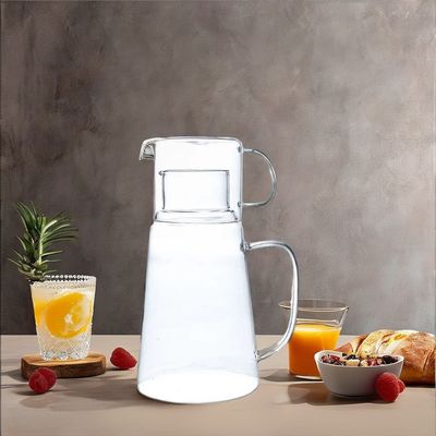 Hochtemperaturbeständige Glaskrüge Set Moderne Design Tasse Luxuriöser Wasserkrug Karaffe