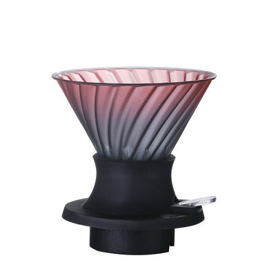 Schwarzes Glas über den Kaffeefilter gießen Immersions-Dripper-Set Zubehör für Kaffee-Tee