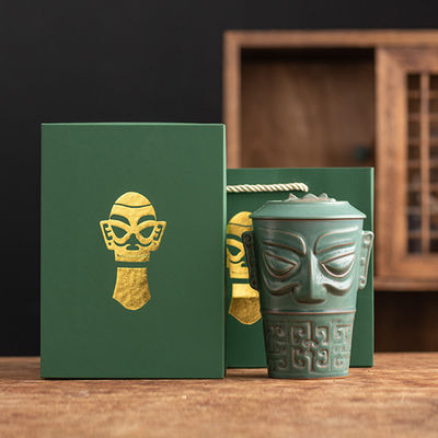 Großkapazität Kaffeetasse für Büro-Rezeption Geschäftsgeschenke Sanxingdui Kulturbecher