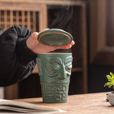 Großkapazität Kaffeetasse für Büro-Rezeption Geschäftsgeschenke Sanxingdui Kulturbecher