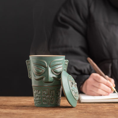 Großkapazität Kaffeetasse für Büro-Rezeption Geschäftsgeschenke Sanxingdui Kulturbecher