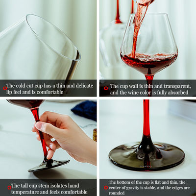 Glasbecher Trinklicht Luxus Vintage Rotstock Burgunder Becher für Hochzeitsgäste Geschenke