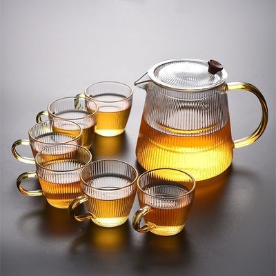 Stylisch klassische Hochborosilikat-Glas-Wasserkrüge 500 ml/800 ml/1000 ml für Zwecke